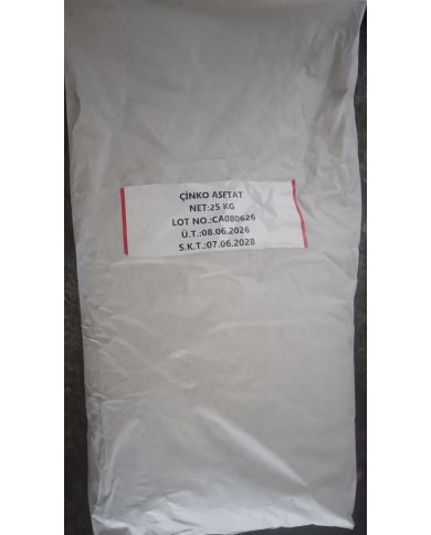 ÇİNKO ASETAT / YERLİ