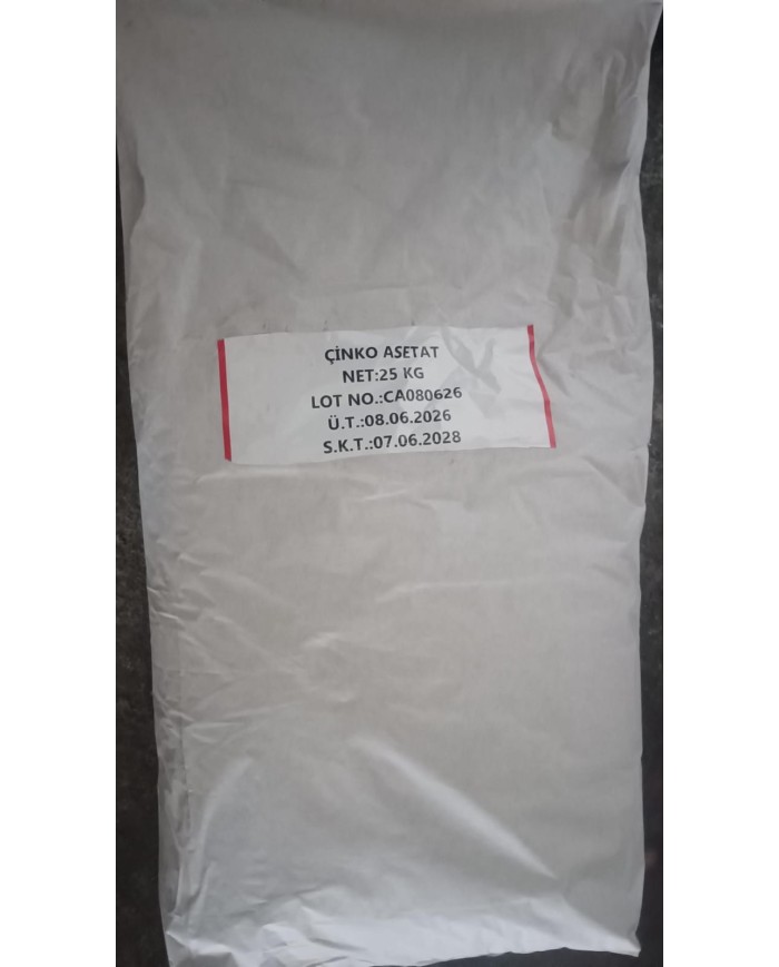 ÇİNKO ASETAT / YERLİ