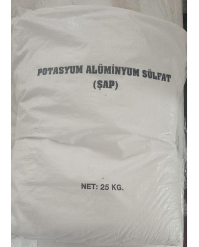 POTASYUM ALÜMİNYUM SÜLFAT ŞAP - YERLİ